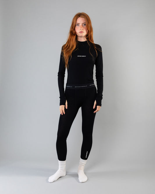 Beyond Medals Merino Baselayer Bottom - Black