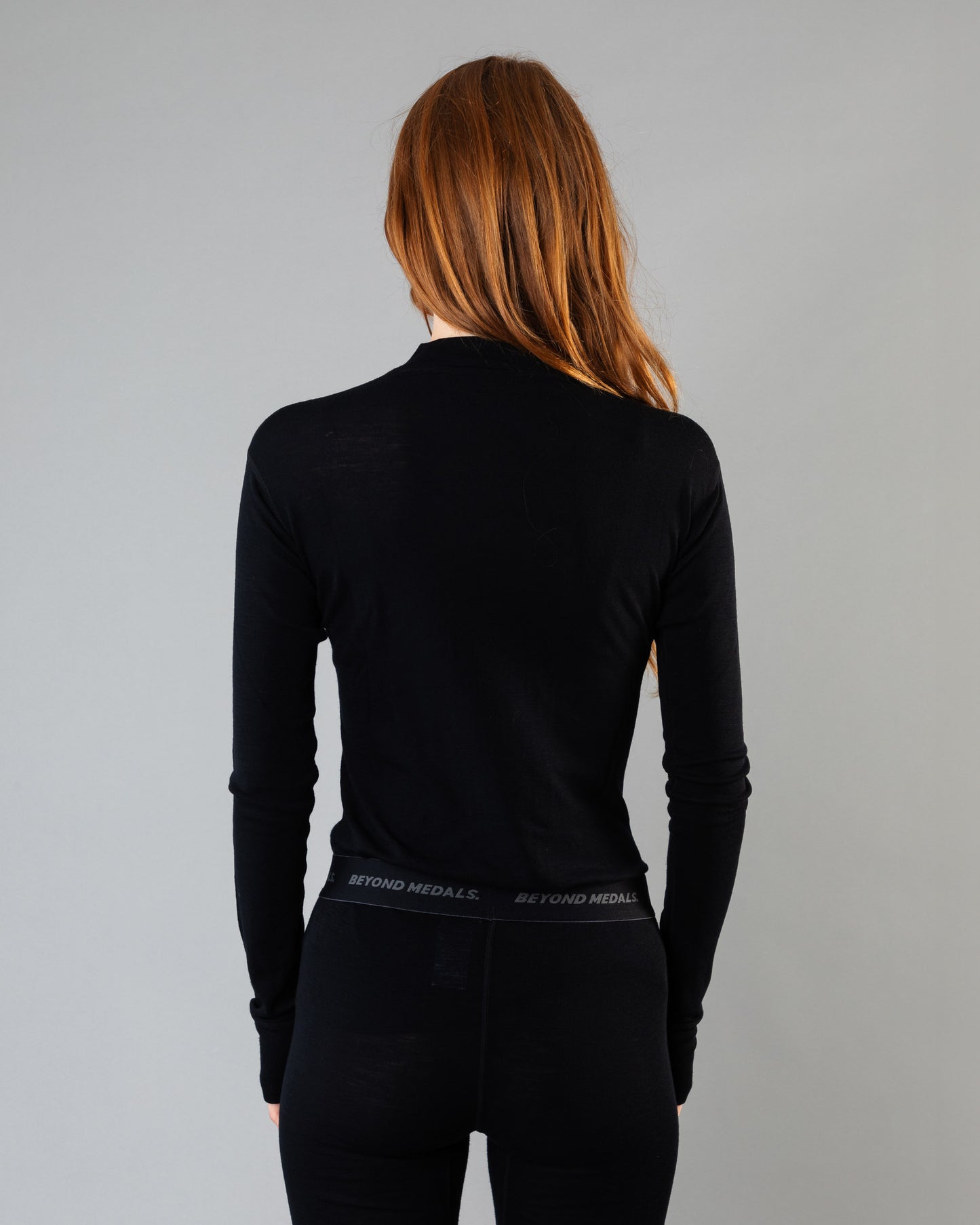 Beyond Medals Merino Baselayer Top - Black