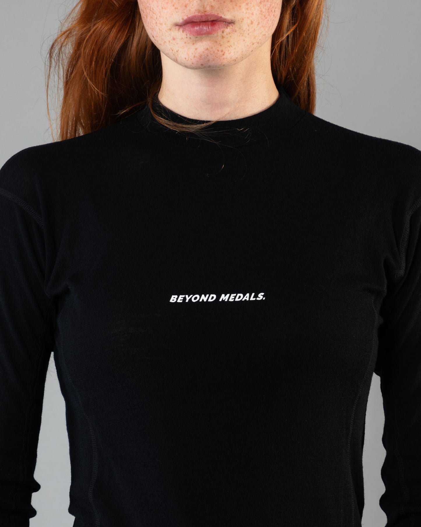 Beyond Medals Merino Baselayer Top - Black