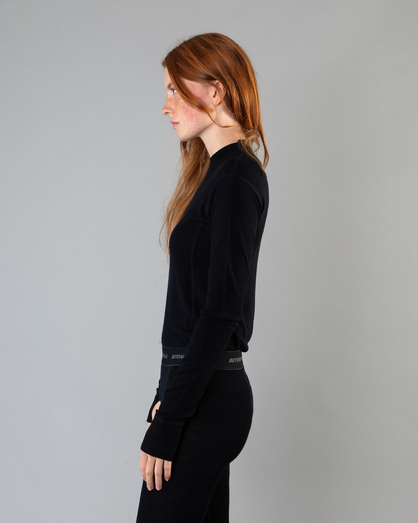 Beyond Medals Merino Baselayer Top - Black