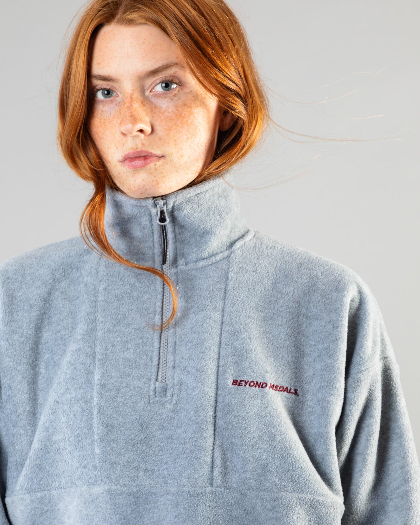 Beyond Medals Halfzip Fleece - Grey