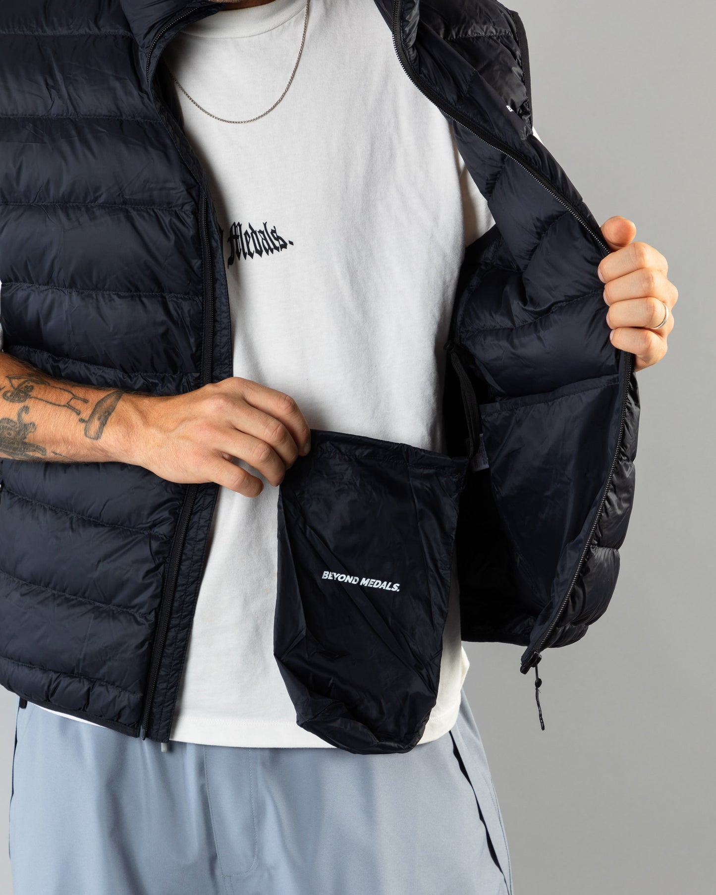 Beyond Medals Packable Down Vest - Black