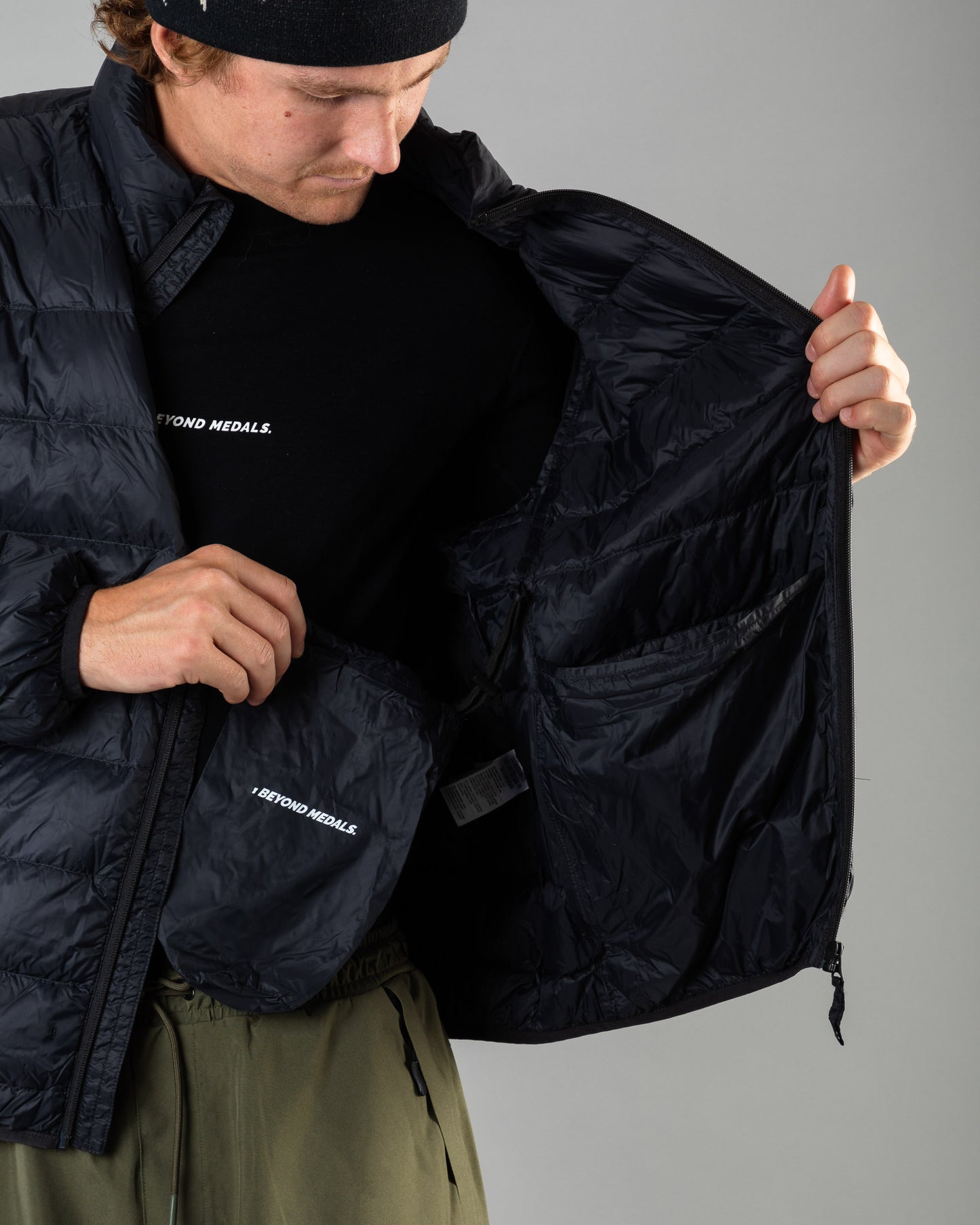 Beyond Medals Packable Down Jacket - Black