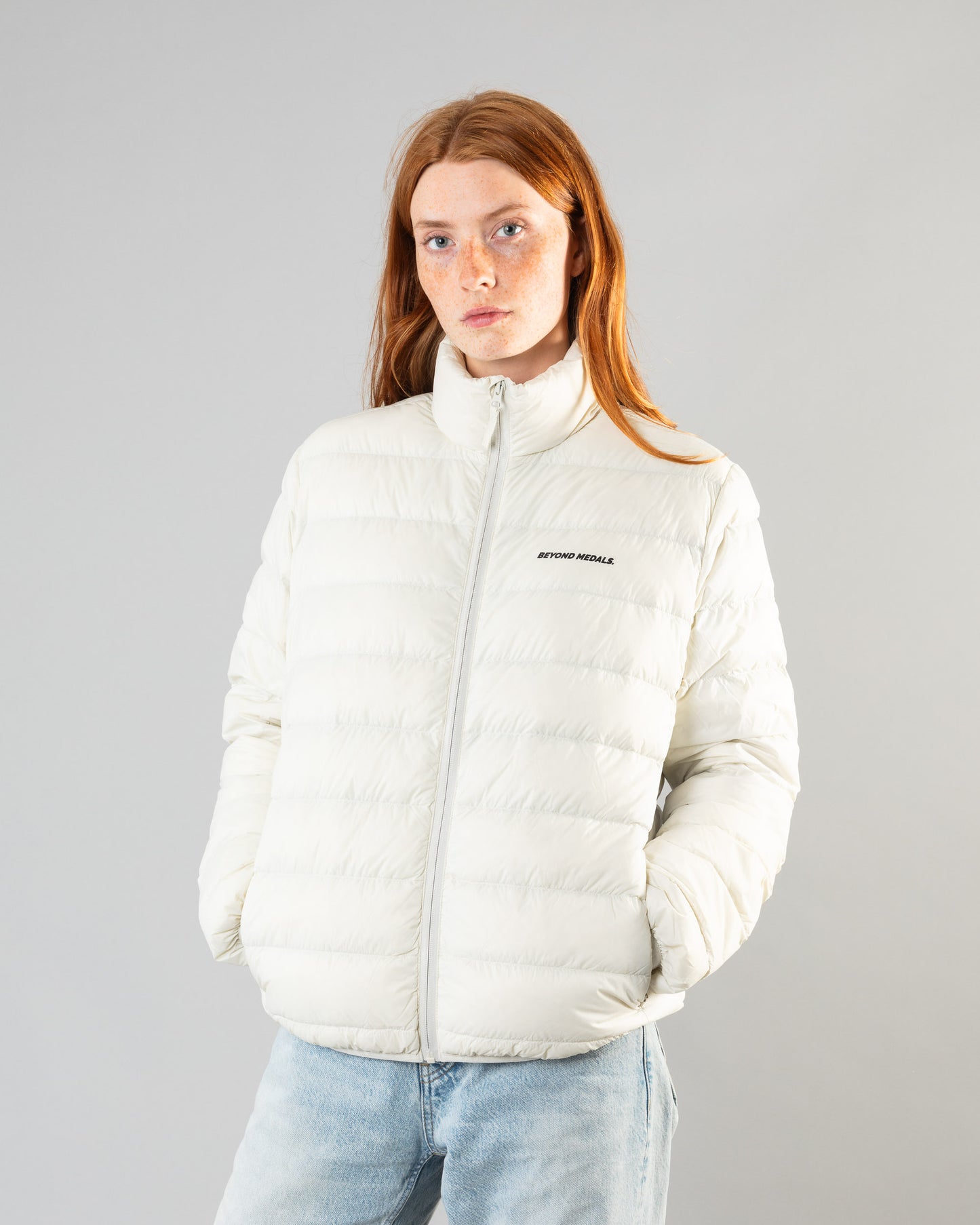 Beyond Medals Packable Down Jacket - Off White