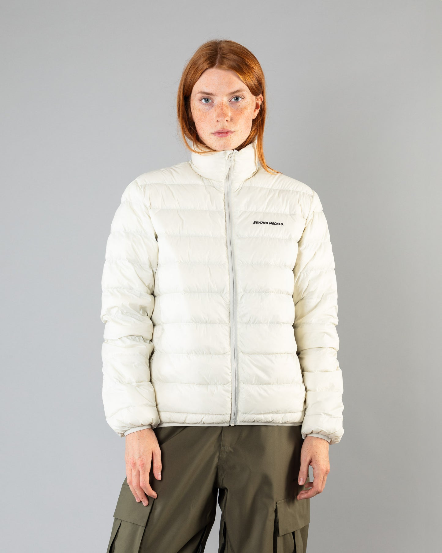 Beyond Medals Packable Down Jacket - Off White