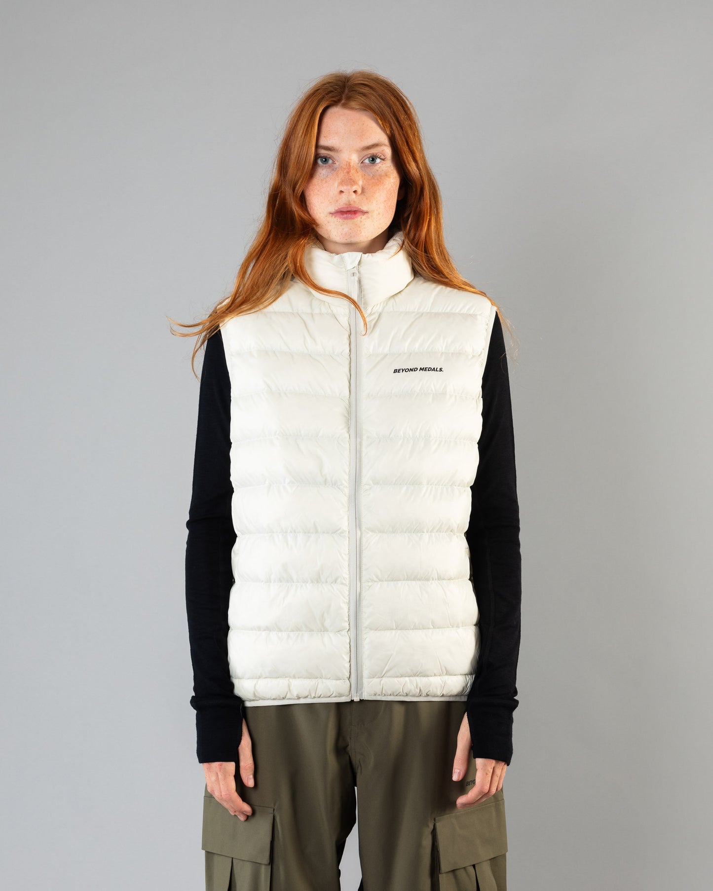 Beyond Medals Packable Down Vest - Off White