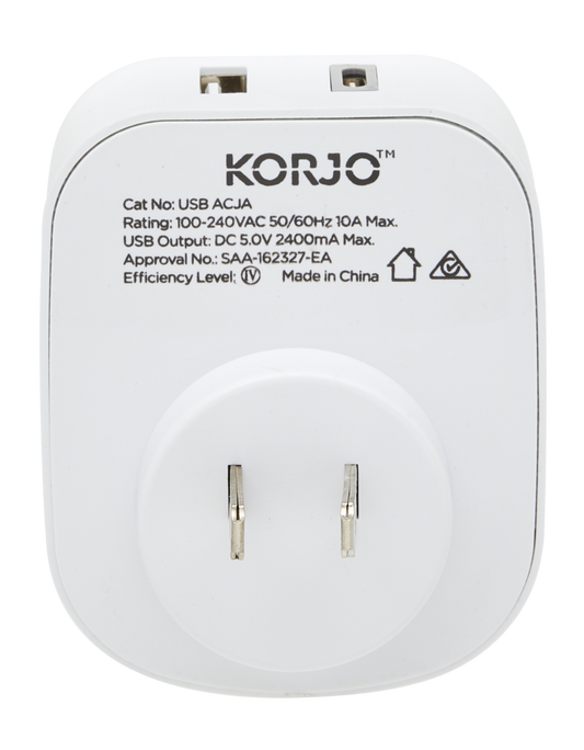 Korjo USB A+C & Power Adaptor - Japan