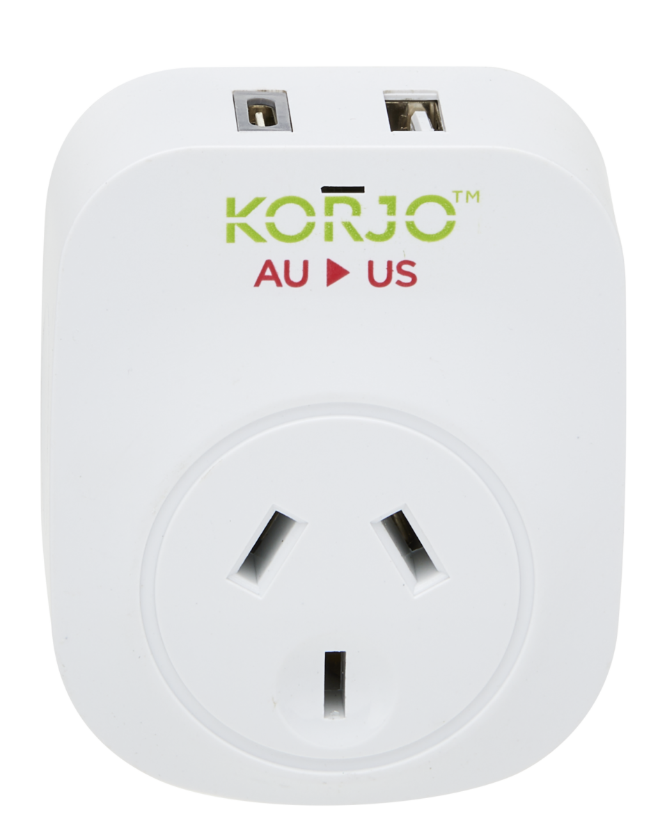 Korjo USB A+C & Power Adaptor - USA