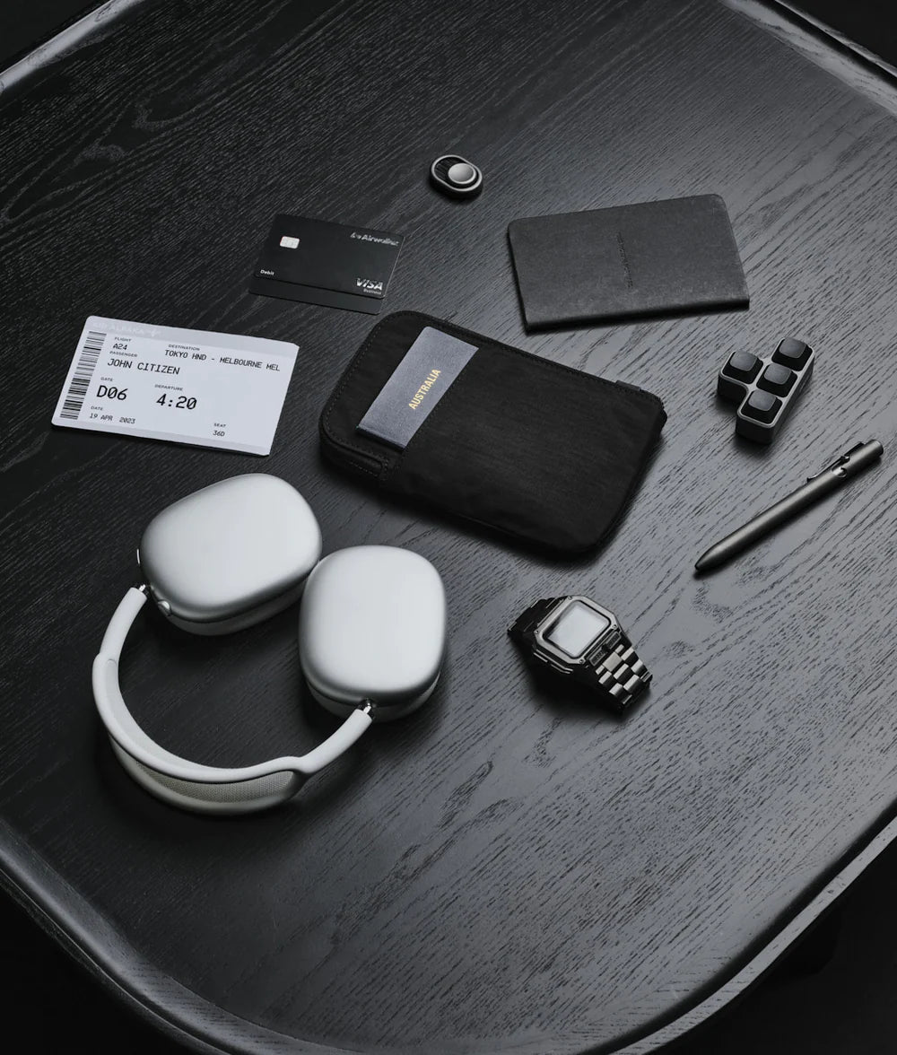 Alpaka Zip Travel Wallet - Black