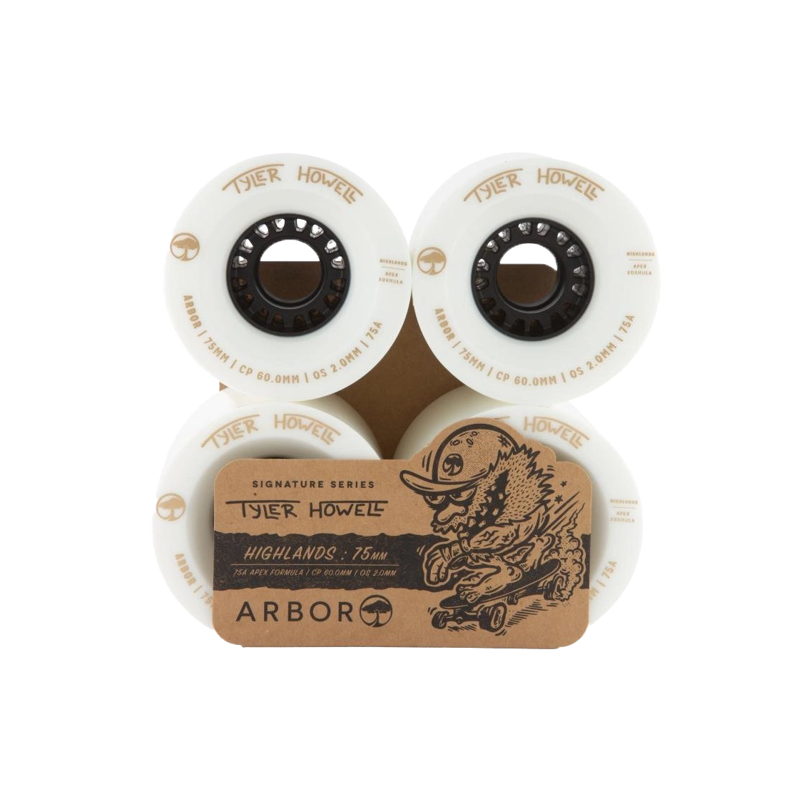 Arbor Highlands - Tyler Howell 75a White 75mm Signature Wheel