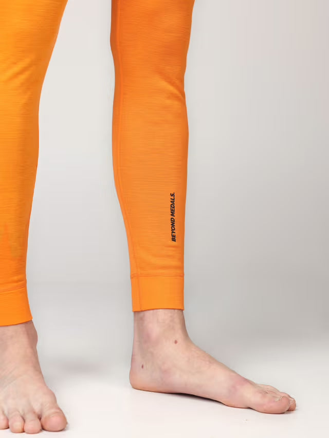 Beyond Medals Merino Baselayer Bottom - Orange