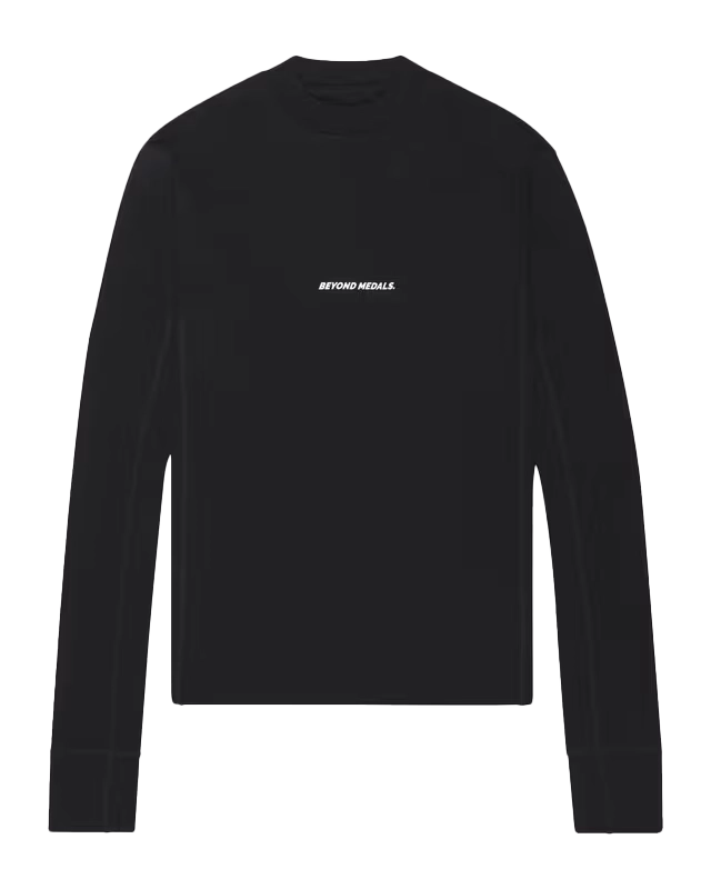Beyond Medals Merino Baselayer Top - Black