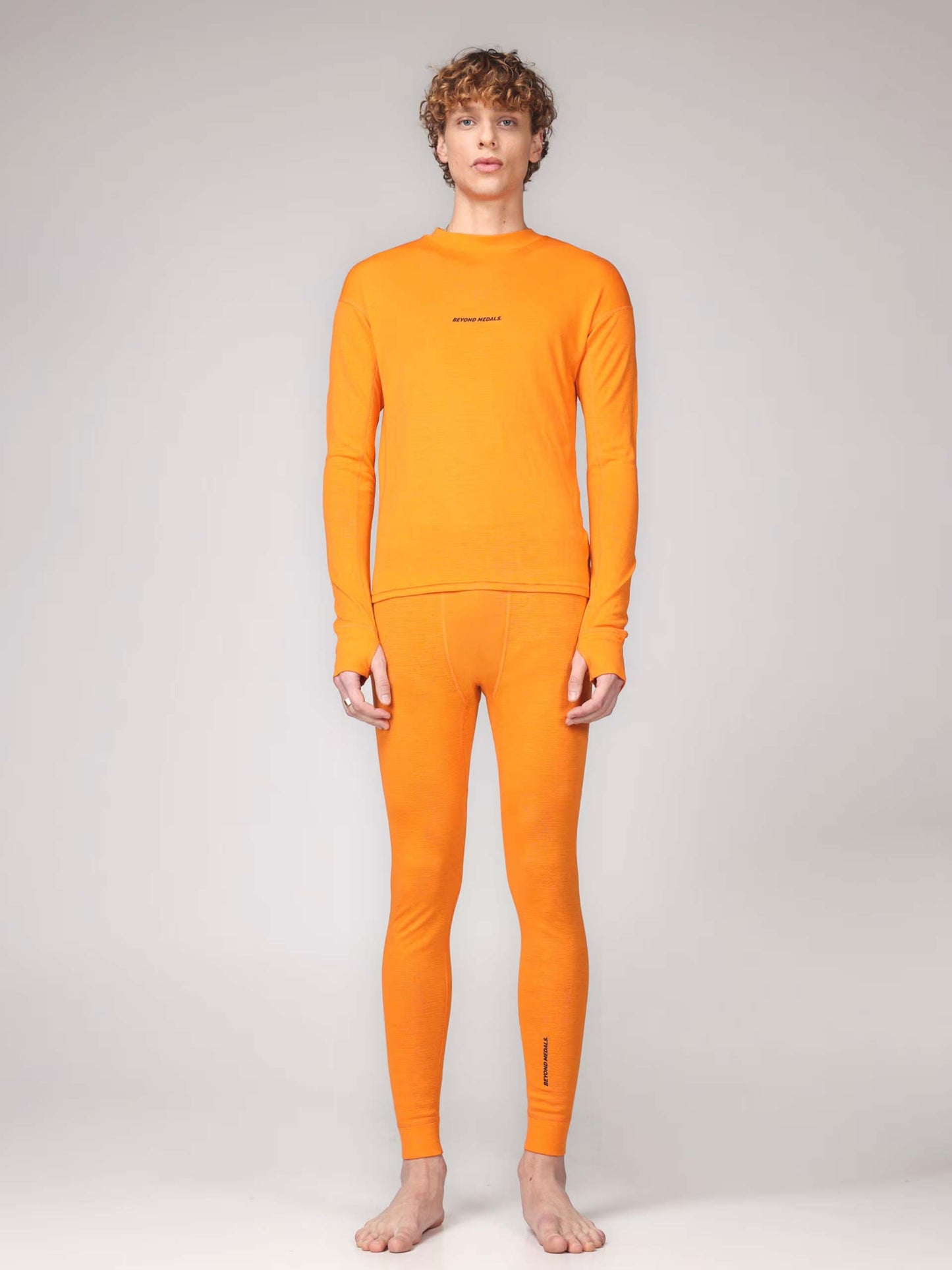 Beyond Medals Merino Baselayer Top - Orange