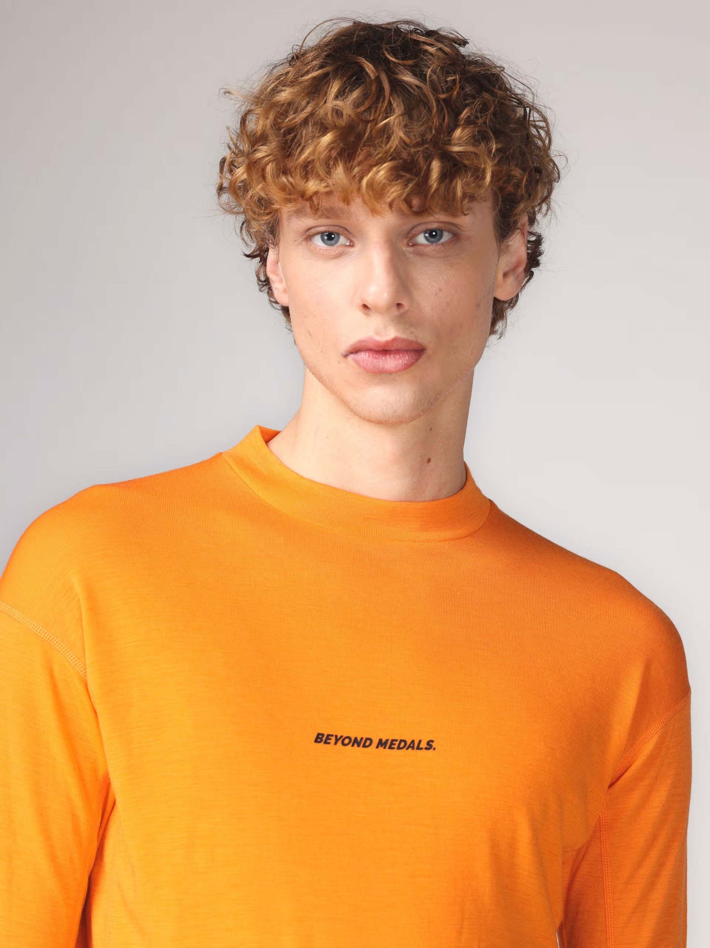 Beyond Medals Merino Baselayer Top - Orange