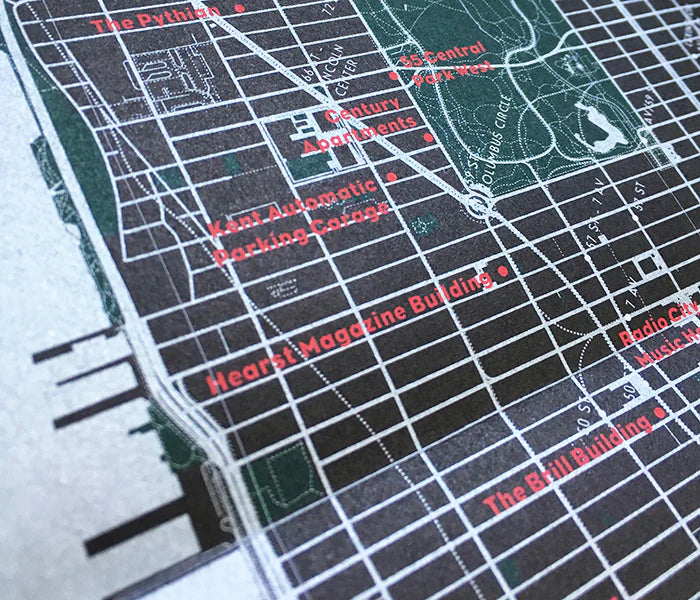 Blue Crow Media's- Art Deco New York Map