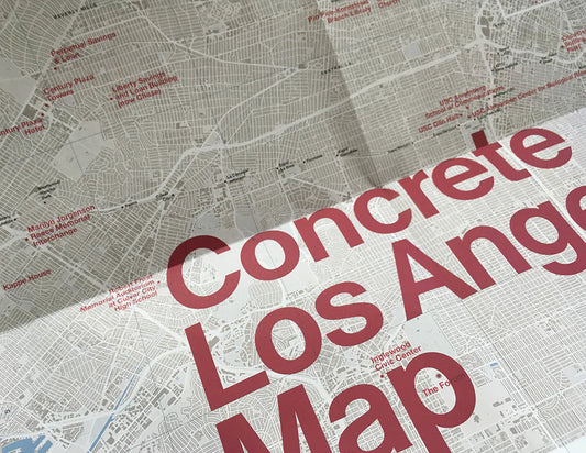Blue Crow Media's- Concrete Los Angeles Map