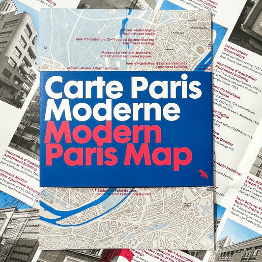 Blue Crow Media's- Modern Paris Map