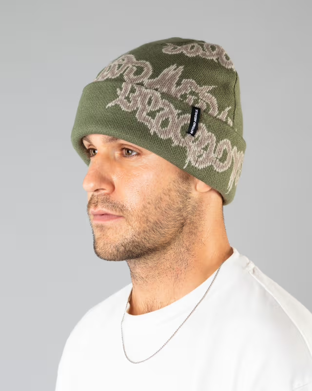 Beyond Medals 90s Spike Beanie - Green