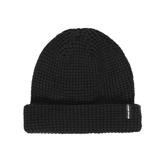 Beyond Medals Waffle Beanie - Black