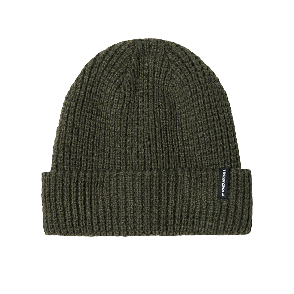 Beyond Medals Waffle Beanie - Green