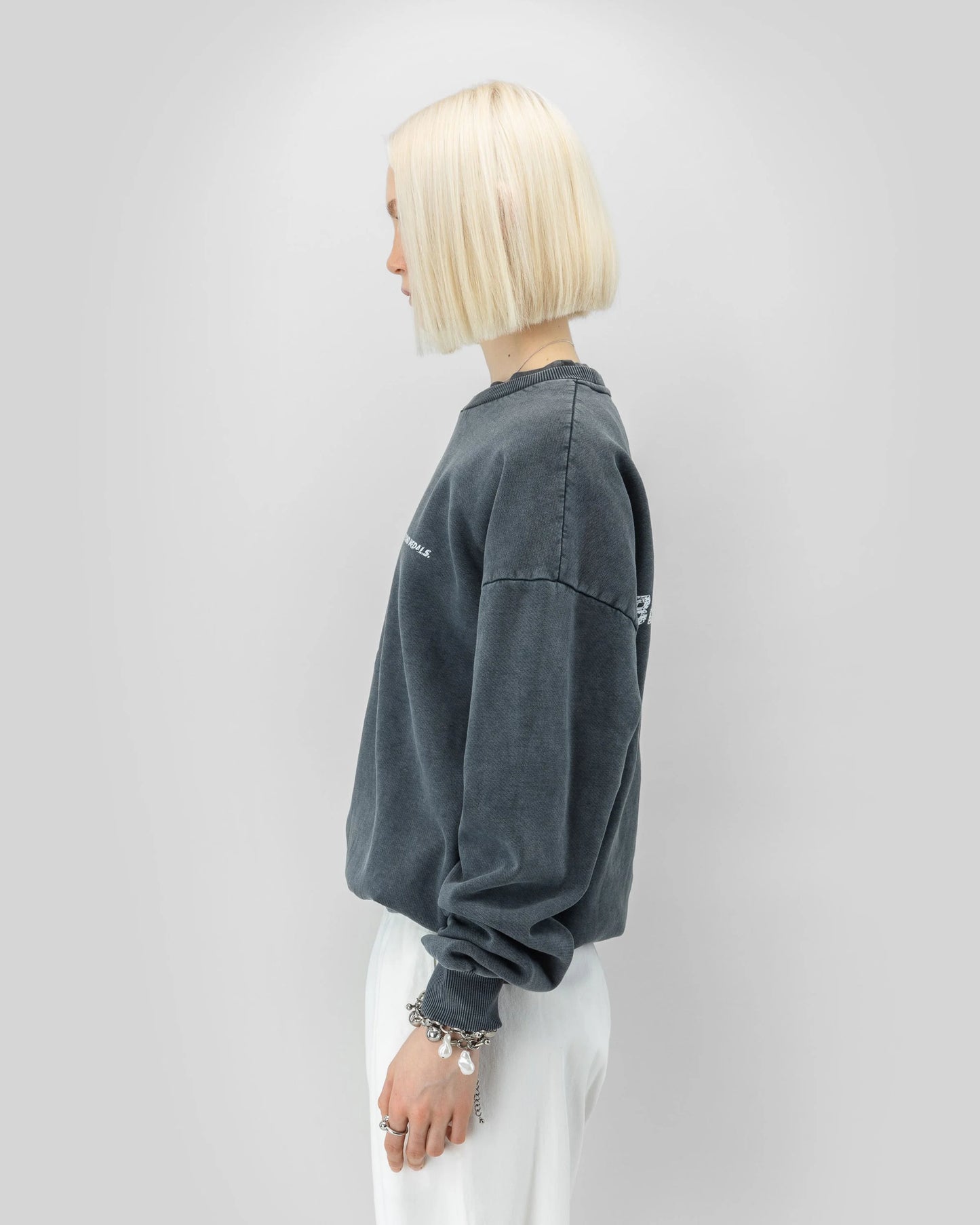 Beyond Medals Distressed Logo Crewneck