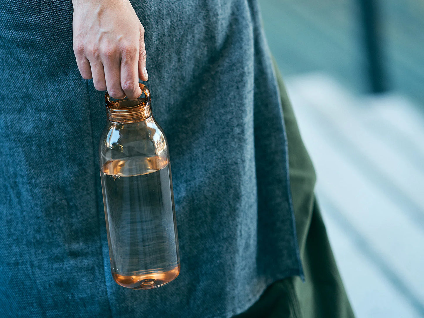 Kinto Loop Water Bottle 950ml - Blue